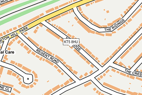 KT5 8HU map - OS OpenMap – Local (Ordnance Survey)