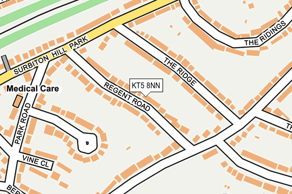 KT5 8NN map - OS OpenMap – Local (Ordnance Survey)
