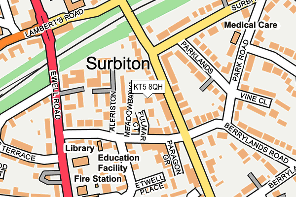 KT5 8QH map - OS OpenMap – Local (Ordnance Survey)