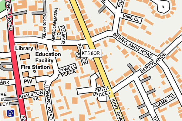 KT5 8QR map - OS OpenMap – Local (Ordnance Survey)