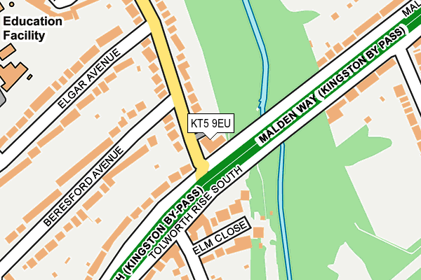 KT5 9EU map - OS OpenMap – Local (Ordnance Survey)