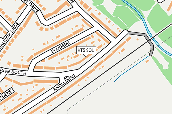 KT5 9QL map - OS OpenMap – Local (Ordnance Survey)