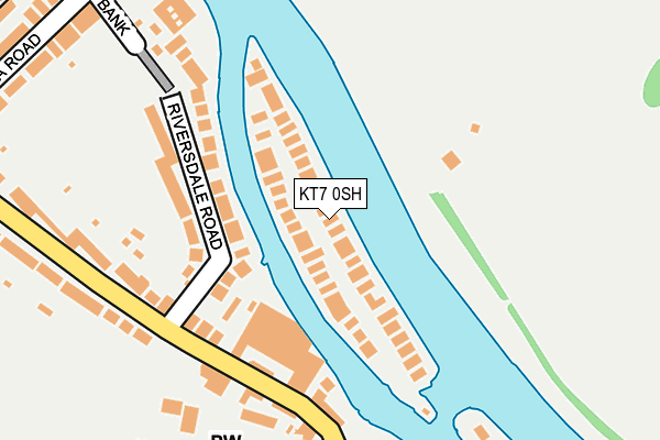 KT7 0SH map - OS OpenMap – Local (Ordnance Survey)
