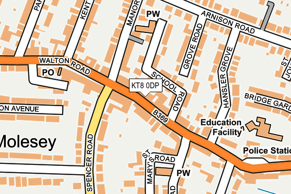 Map of FULHAM PERFORMANCE LTD at local scale