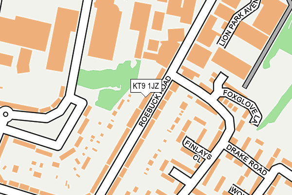 Map of KITHU PROPERTIES LTD at local scale