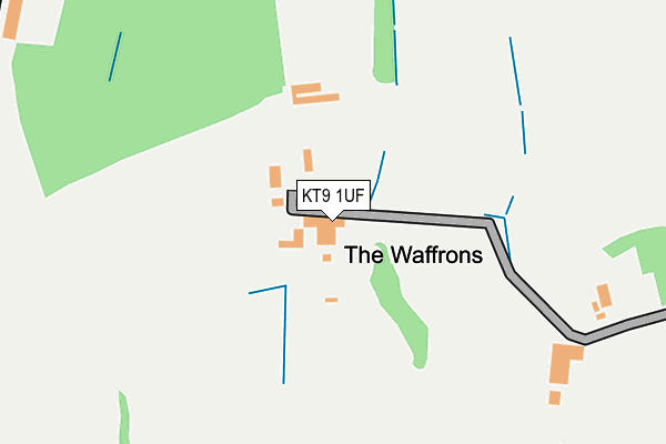 KT9 1UF map - OS OpenMap – Local (Ordnance Survey)