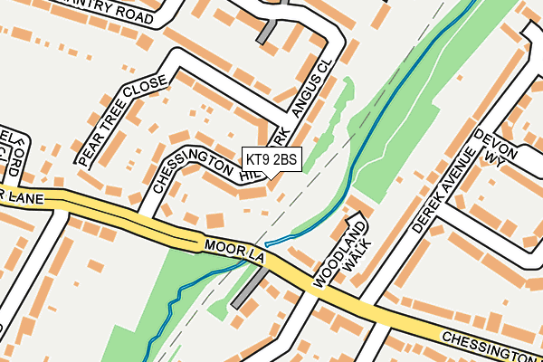 KT9 2BS map - OS OpenMap – Local (Ordnance Survey)