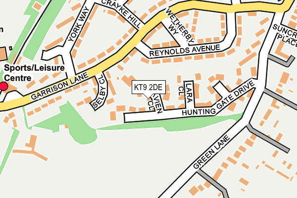 KT9 2DE map - OS OpenMap – Local (Ordnance Survey)