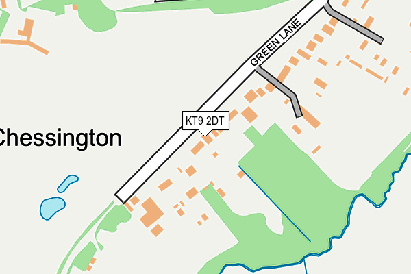 KT9 2DT map - OS OpenMap – Local (Ordnance Survey)