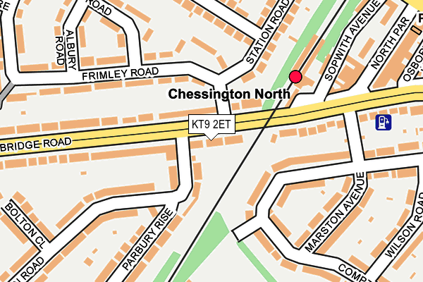 KT9 2ET map - OS OpenMap – Local (Ordnance Survey)
