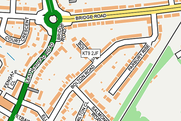 KT9 2JF map - OS OpenMap – Local (Ordnance Survey)