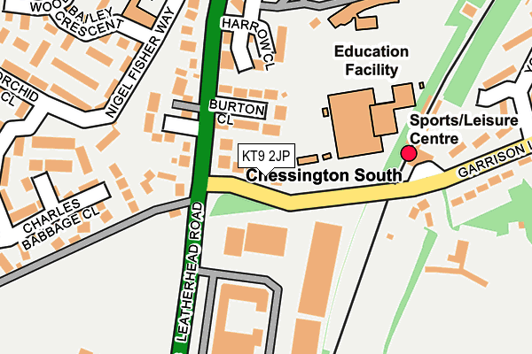 KT9 2JP map - OS OpenMap – Local (Ordnance Survey)