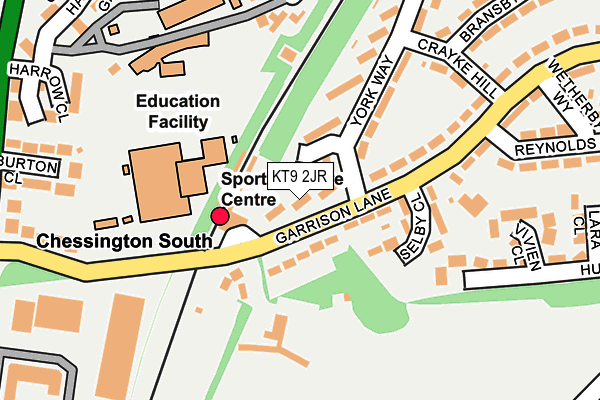 KT9 2JR map - OS OpenMap – Local (Ordnance Survey)