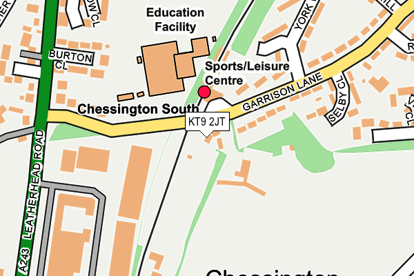 KT9 2JT map - OS OpenMap – Local (Ordnance Survey)