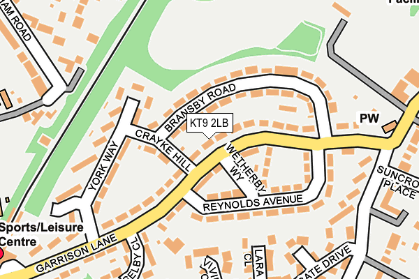 KT9 2LB map - OS OpenMap – Local (Ordnance Survey)