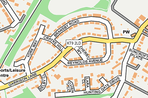 KT9 2LD map - OS OpenMap – Local (Ordnance Survey)