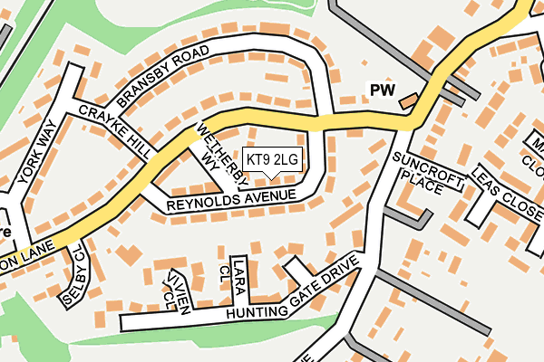 KT9 2LG map - OS OpenMap – Local (Ordnance Survey)