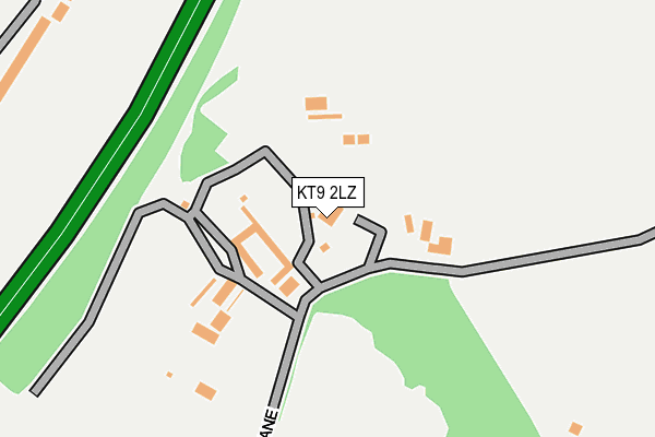 KT9 2LZ map - OS OpenMap – Local (Ordnance Survey)