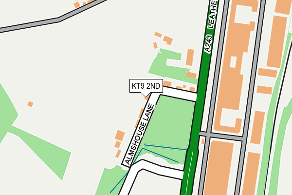 KT9 2ND map - OS OpenMap – Local (Ordnance Survey)