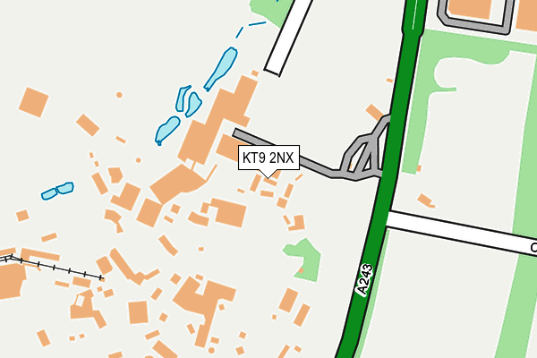 KT9 2NX map - OS OpenMap – Local (Ordnance Survey)