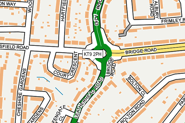 KT9 2PH map - OS OpenMap – Local (Ordnance Survey)