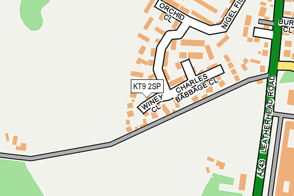 KT9 2SP map - OS OpenMap – Local (Ordnance Survey)