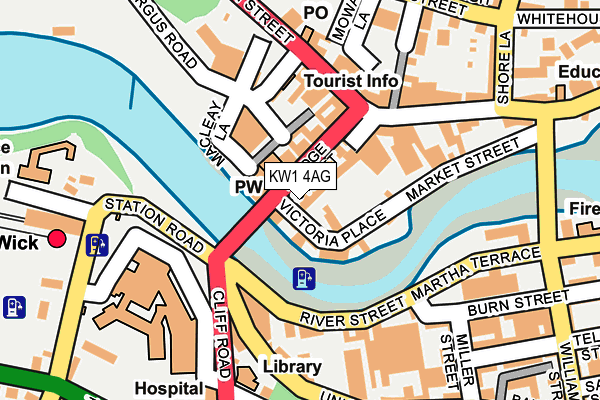 KW1 4AG map - OS OpenMap – Local (Ordnance Survey)