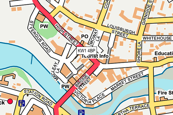 KW1 4BP map - OS OpenMap – Local (Ordnance Survey)