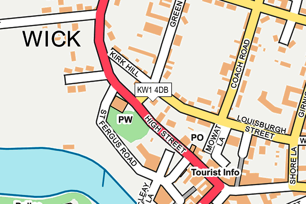 KW1 4DB map - OS OpenMap – Local (Ordnance Survey)