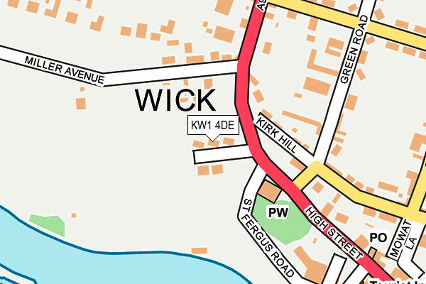 KW1 4DE map - OS OpenMap – Local (Ordnance Survey)