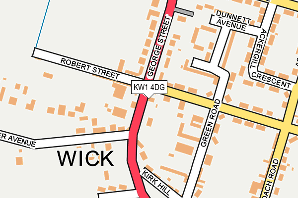 KW1 4DG map - OS OpenMap – Local (Ordnance Survey)