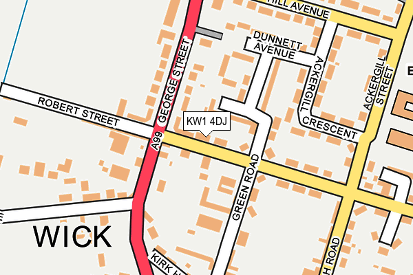 KW1 4DJ map - OS OpenMap – Local (Ordnance Survey)
