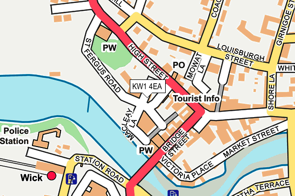KW1 4EA map - OS OpenMap – Local (Ordnance Survey)
