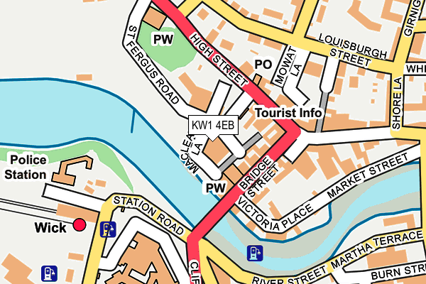 KW1 4EB map - OS OpenMap – Local (Ordnance Survey)