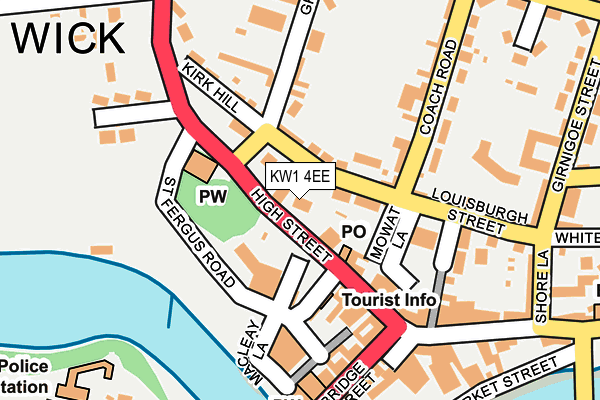 KW1 4EE map - OS OpenMap – Local (Ordnance Survey)