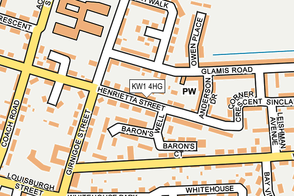 KW1 4HG map - OS OpenMap – Local (Ordnance Survey)