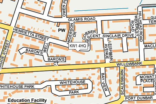 KW1 4HQ map - OS OpenMap – Local (Ordnance Survey)