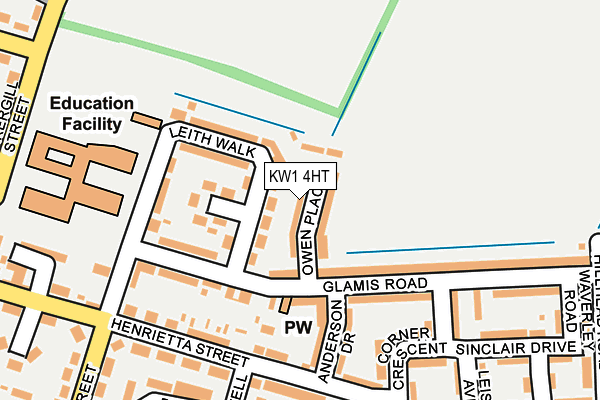 KW1 4HT map - OS OpenMap – Local (Ordnance Survey)