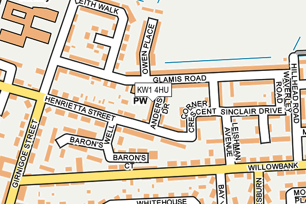 KW1 4HU map - OS OpenMap – Local (Ordnance Survey)