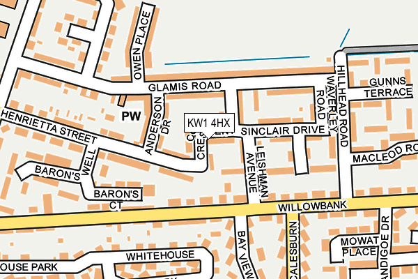 KW1 4HX map - OS OpenMap – Local (Ordnance Survey)