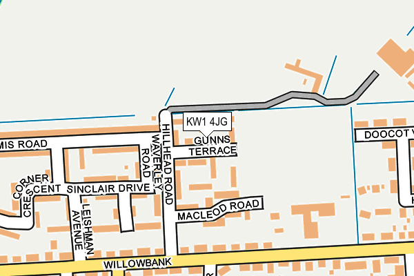 KW1 4JG map - OS OpenMap – Local (Ordnance Survey)
