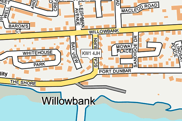 KW1 4JH map - OS OpenMap – Local (Ordnance Survey)