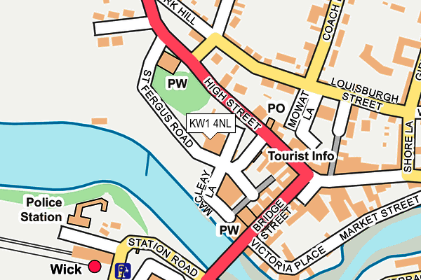 KW1 4NL map - OS OpenMap – Local (Ordnance Survey)