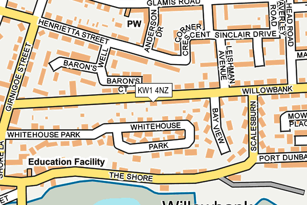 KW1 4NZ map - OS OpenMap – Local (Ordnance Survey)