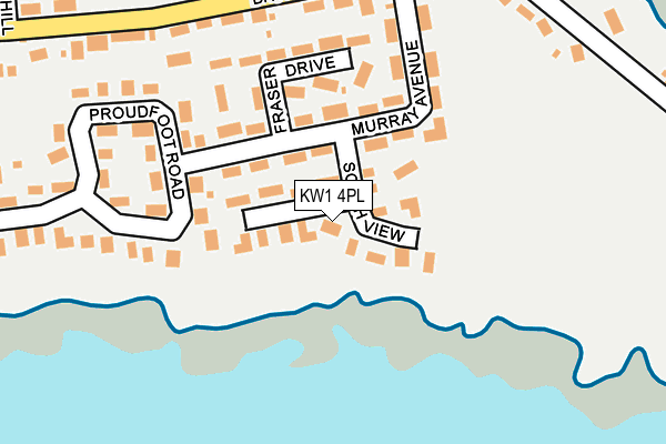 KW1 4PL map - OS OpenMap – Local (Ordnance Survey)