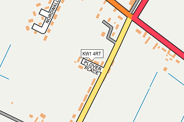 KW1 4RT map - OS OpenMap – Local (Ordnance Survey)