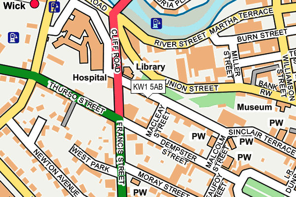 KW1 5AB map - OS OpenMap – Local (Ordnance Survey)