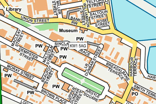 KW1 5AG map - OS OpenMap – Local (Ordnance Survey)