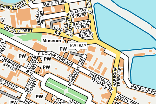 KW1 5AP map - OS OpenMap – Local (Ordnance Survey)