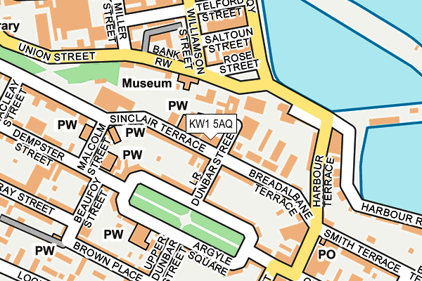 KW1 5AQ map - OS OpenMap – Local (Ordnance Survey)